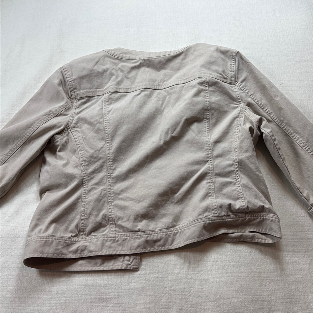 Ruby Rd. Cream Embellished Jean Jacket - Picture 7 of 7